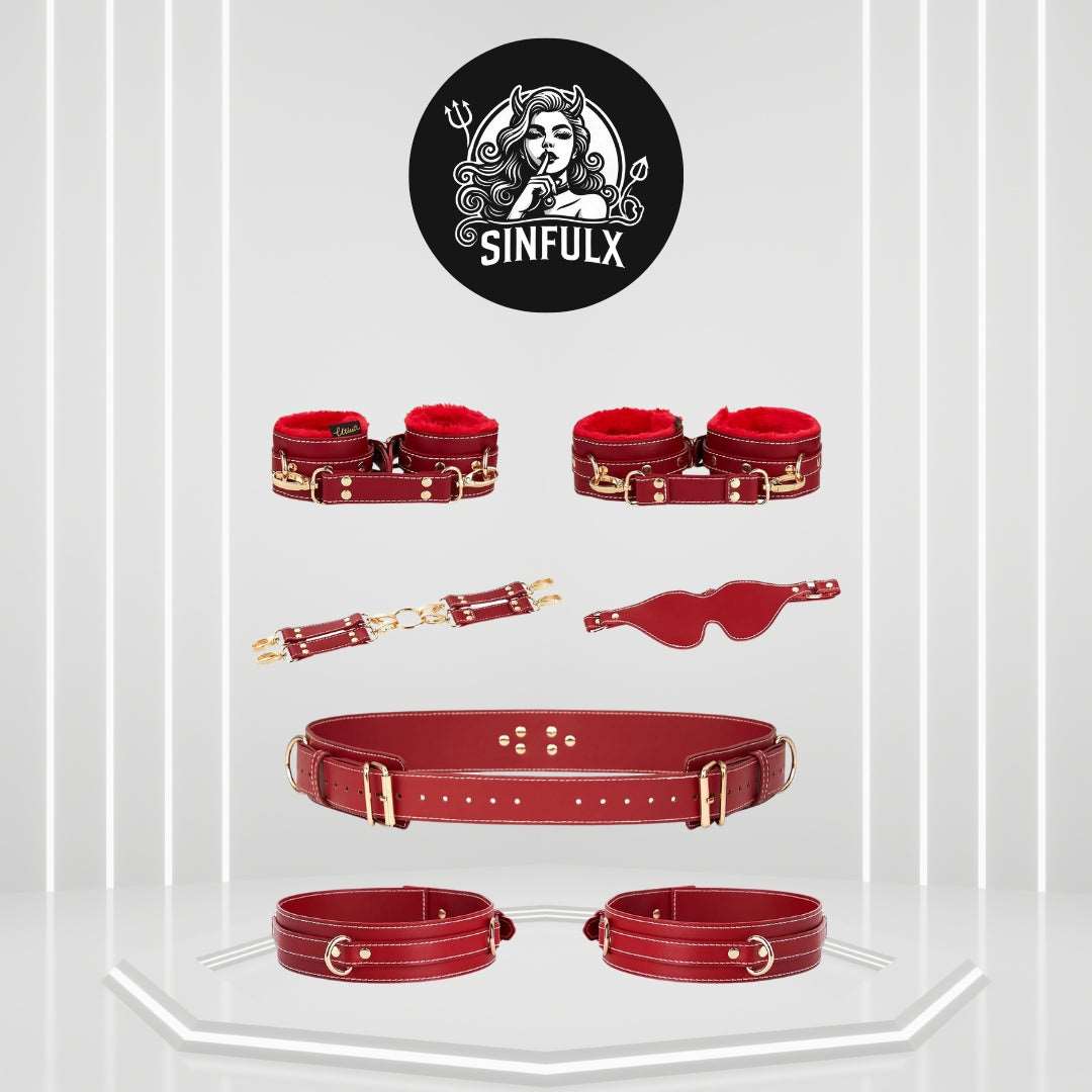 6-Piece Complete BDSM Restraint Set-0