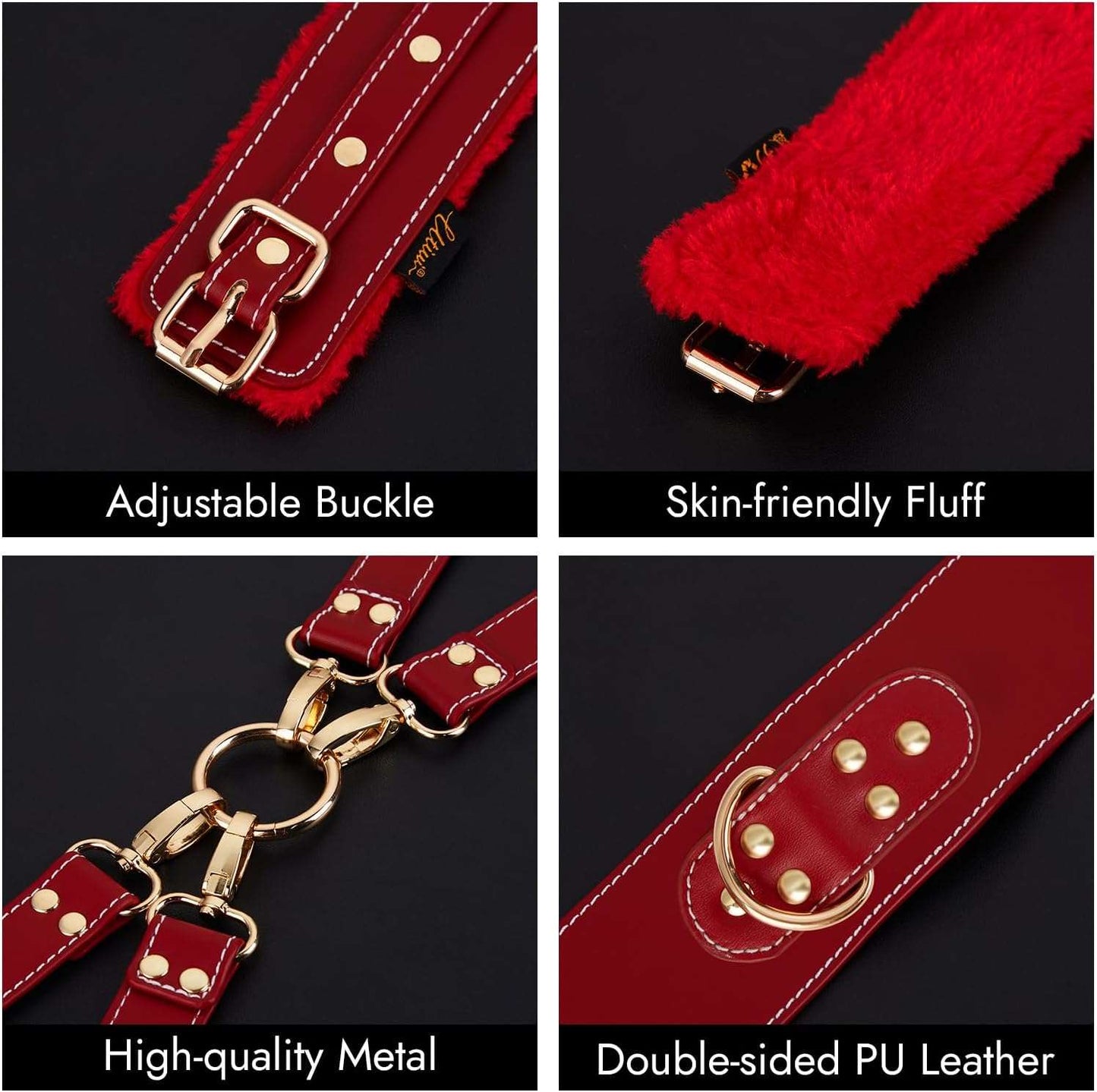 6-Piece Complete BDSM Restraint Set-4