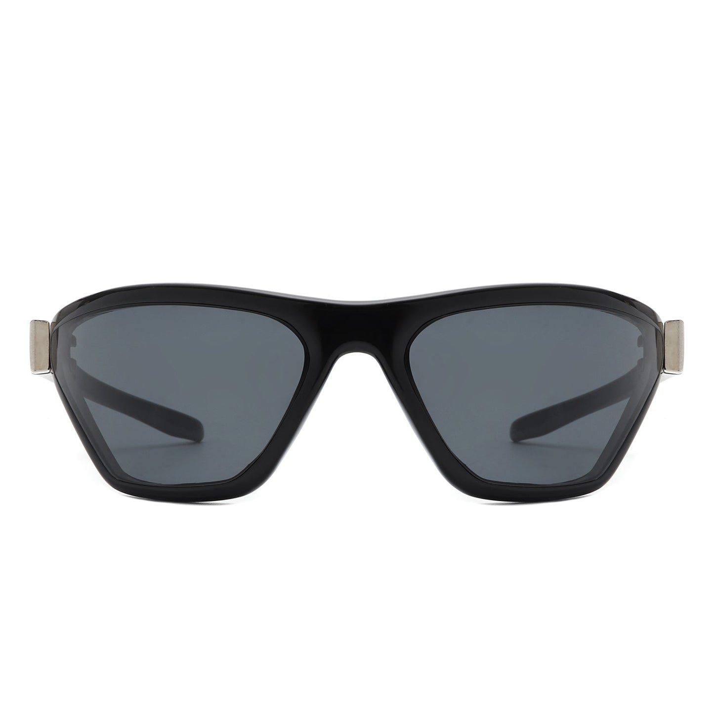 Luminize - Square Mirrored Wrap Around Sport Sunglasses-3