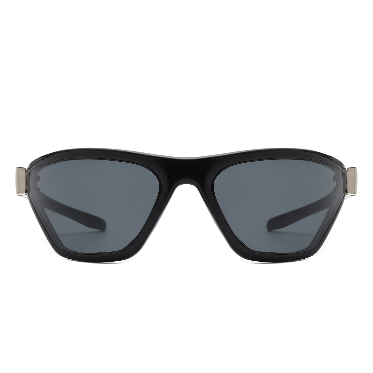 Luminize - Square Mirrored Wrap Around Sport Sunglasses-3