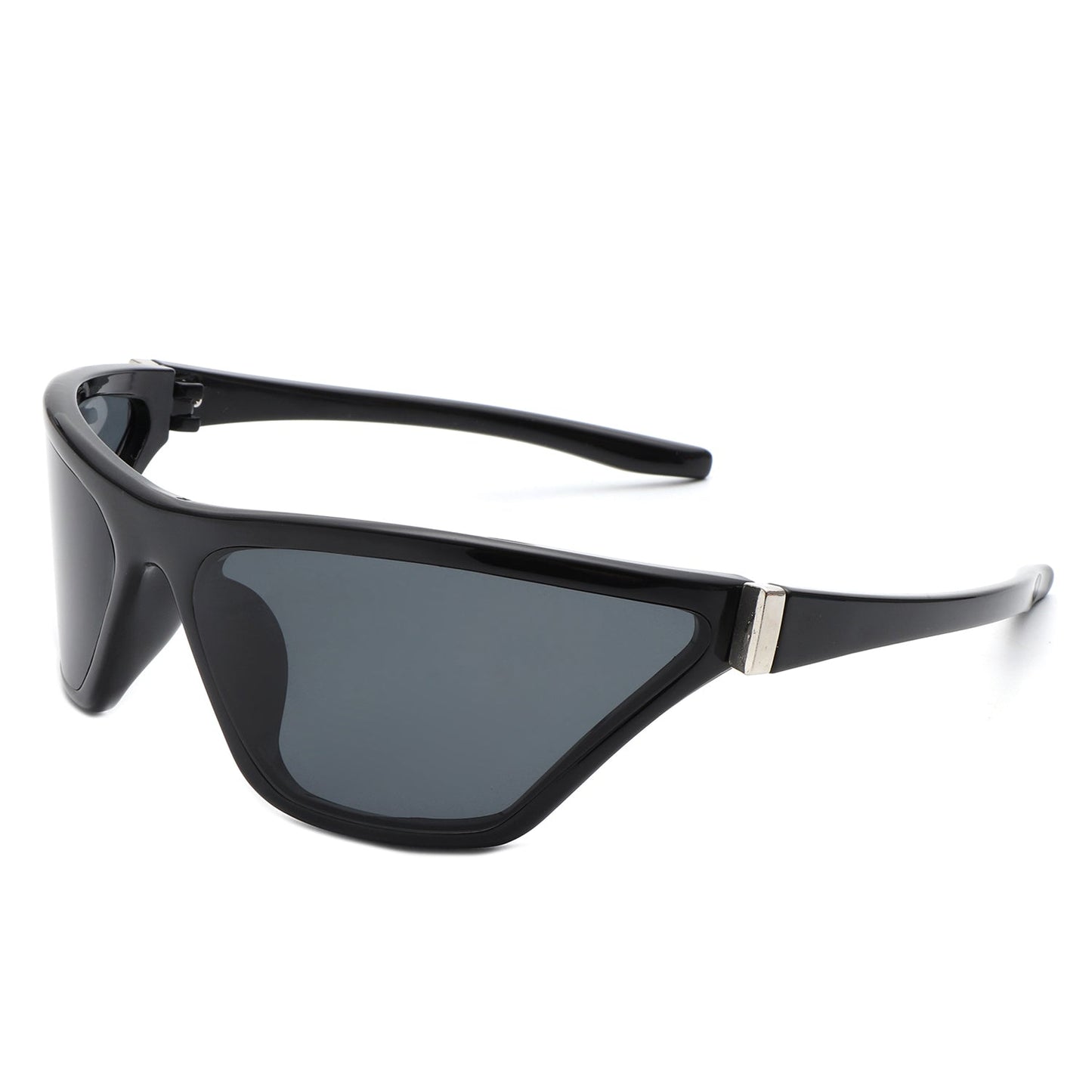 Luminize - Square Mirrored Wrap Around Sport Sunglasses-2