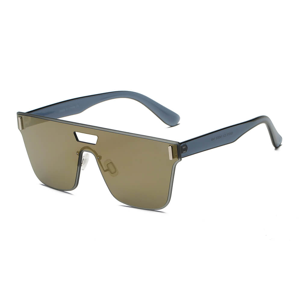 DEVON | Unisex Retro Square Mirrored Sunglasses-5