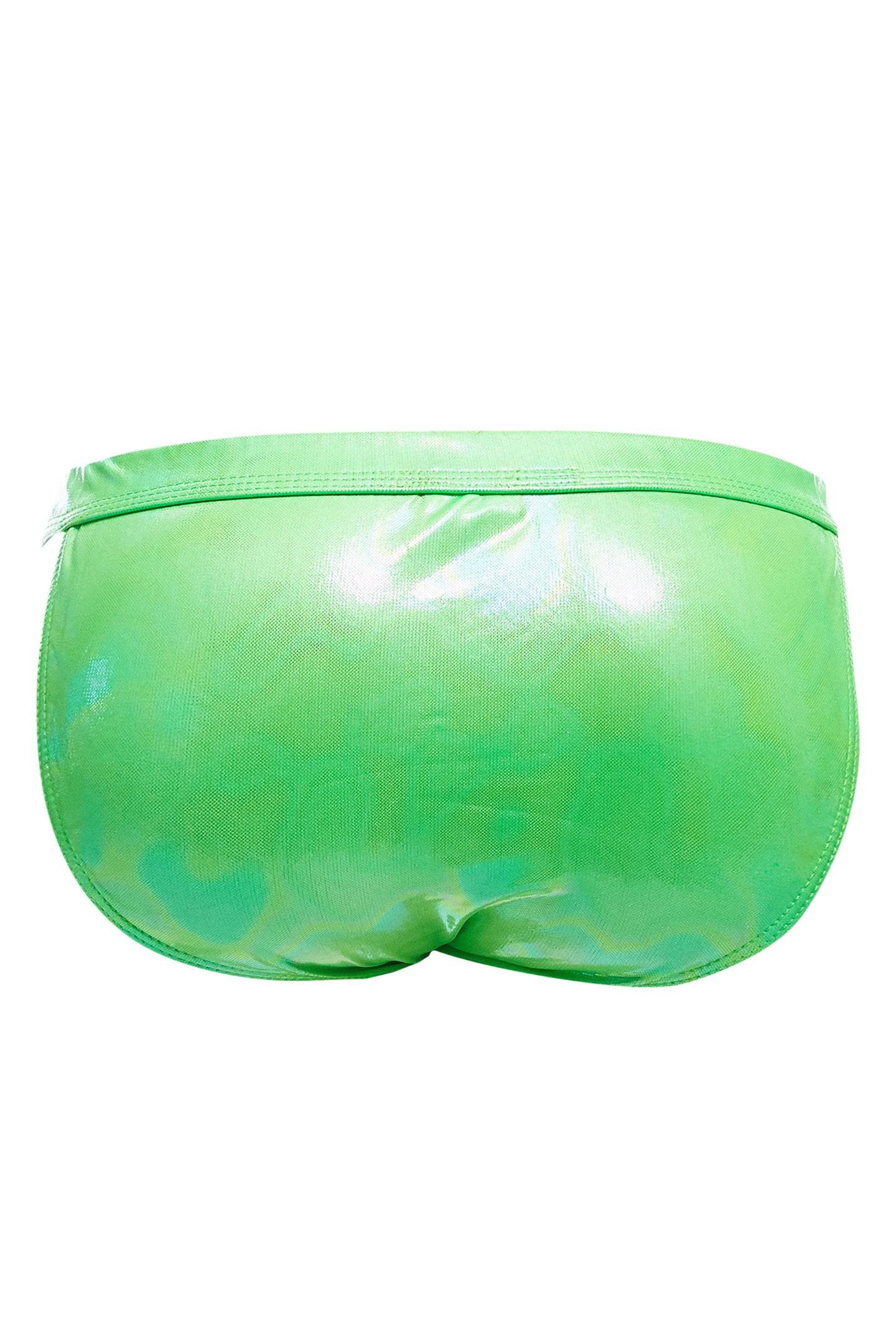 grüner Wetlook Clip Tanga Brief EMER4LD von Cut4Men XL-3