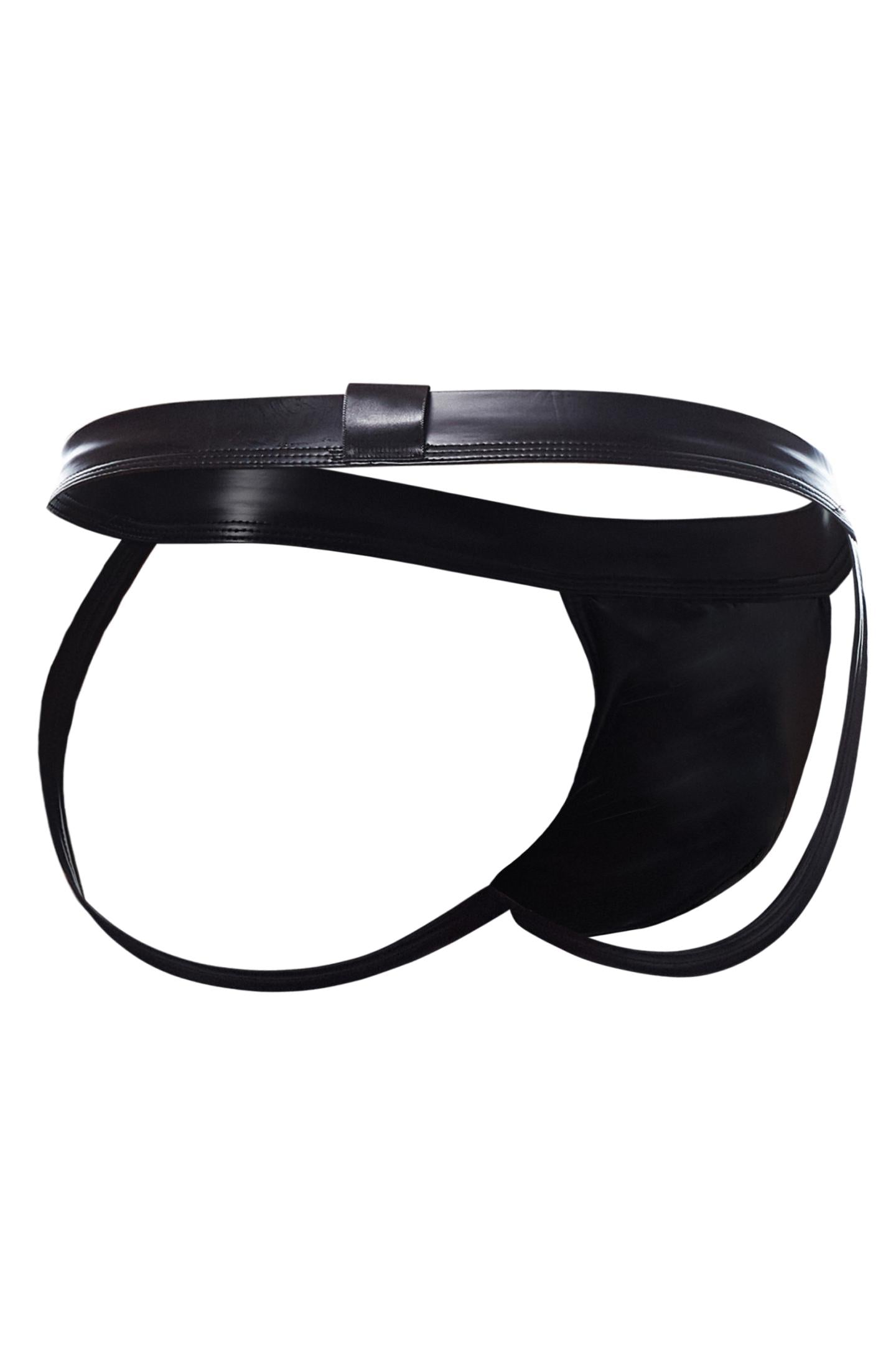 schwarzer Wetlook Jockstrap BL4CK05 - XL-1