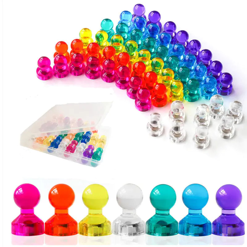 Creative Colorful Magnetic Push Pins for Office Use