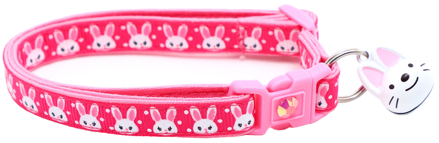 Bunny Faces Breakaway Cat Collar-10