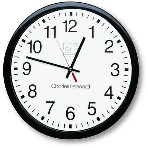 14-Inch Quartz Black and White Wall Clock-0
