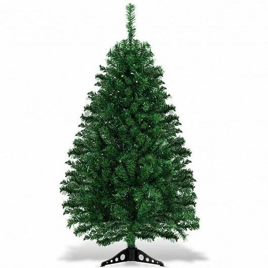 4 Feet Tabletop Artificial Christmas Tree with LED Lights-0