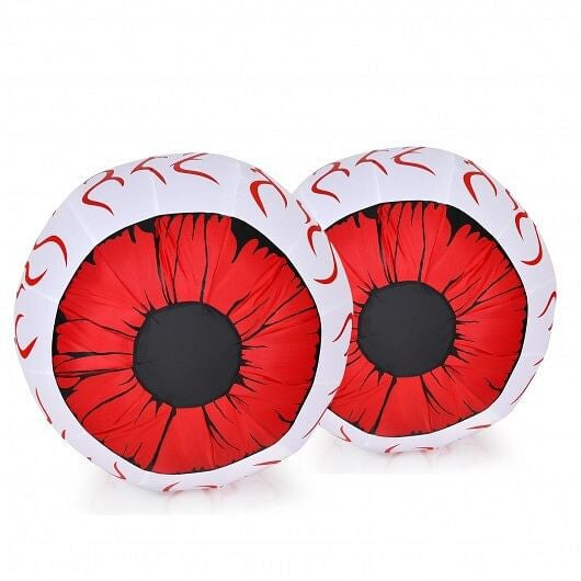 2 Pack 3 Feet Halloween Inflatable Eyeballs with Air Blower-4