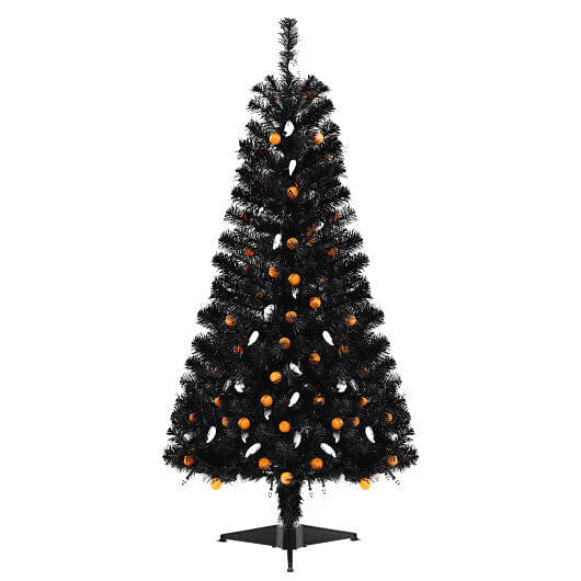 4.5 Feet Artificial Halloween Tree with 6 Lighting Modes and 5 Musics-0