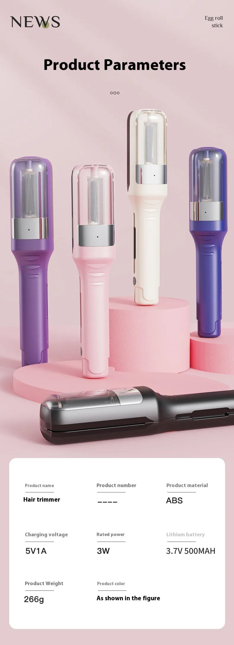 Cordless Hair Ends Split Trimmer