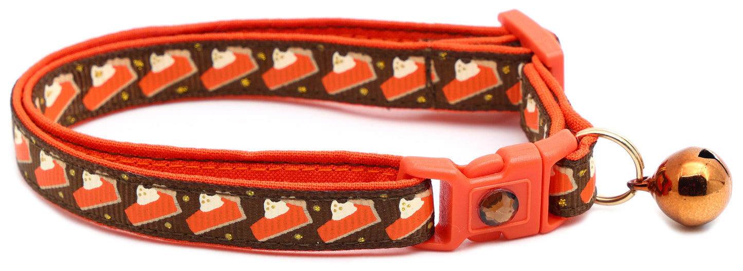 Pumpkin Pie Slices Breakaway Cat Collar-1