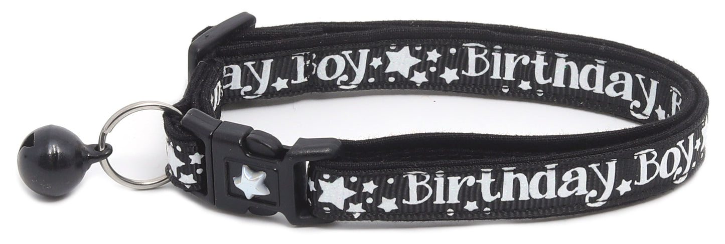 Birthday Boy Breakaway Cat Collar-1