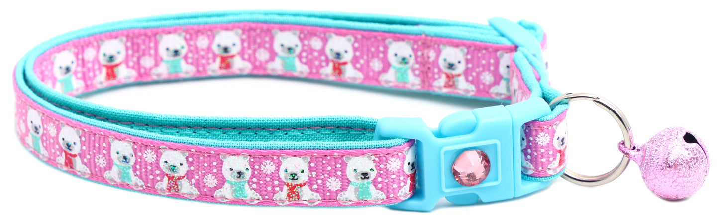 Polar Bears Breakaway Cat Collar-6