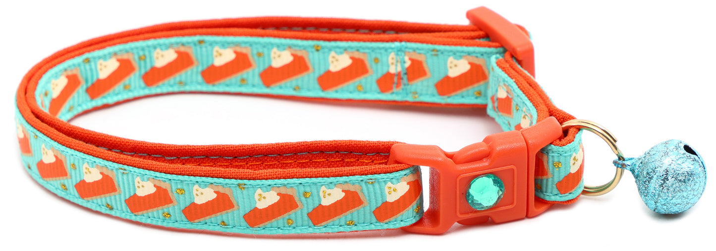 Pumpkin Pie Slices Breakaway Cat Collar-11