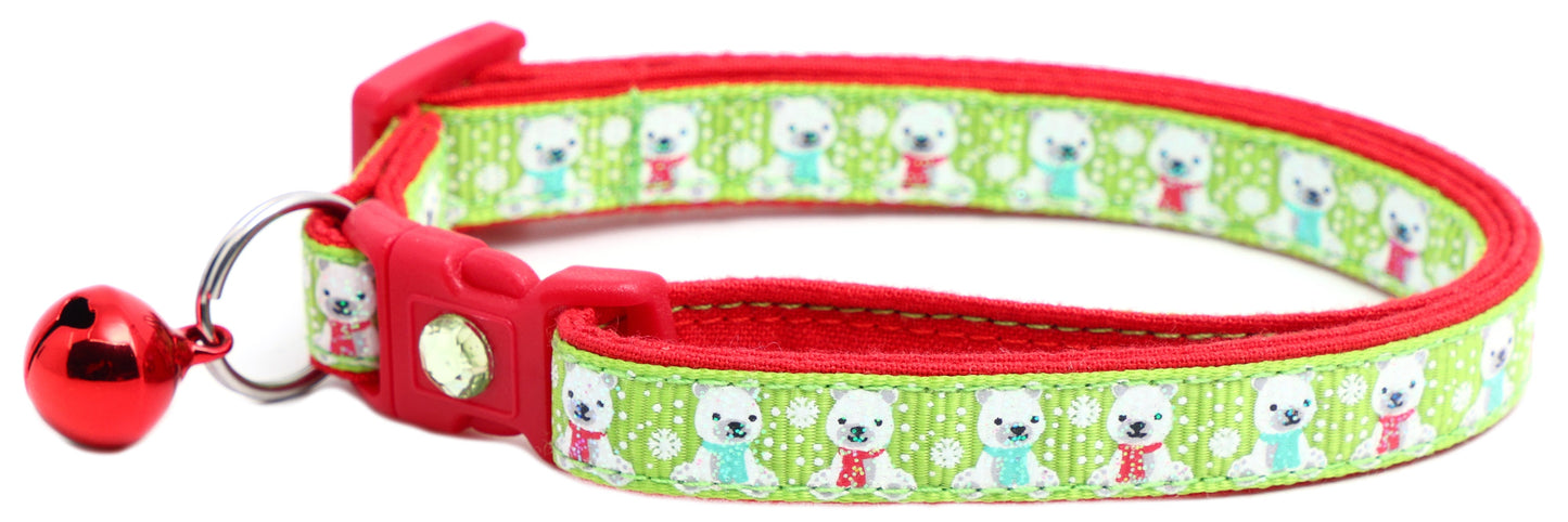 Polar Bears Breakaway Cat Collar-1