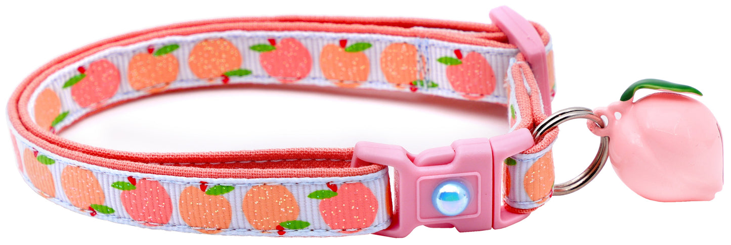 Peach Breakaway Cat Collar-9