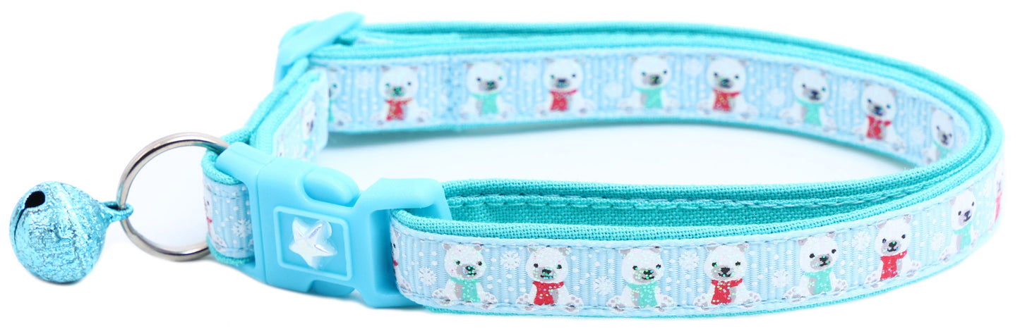 Polar Bears Breakaway Cat Collar-5