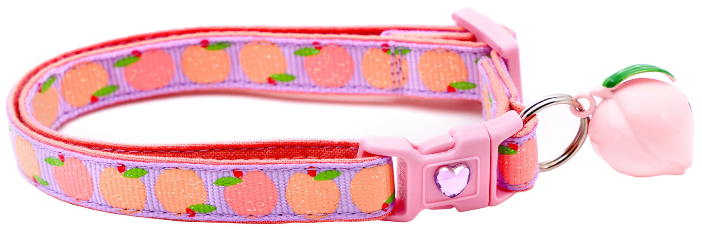 Peach Breakaway Cat Collar-11