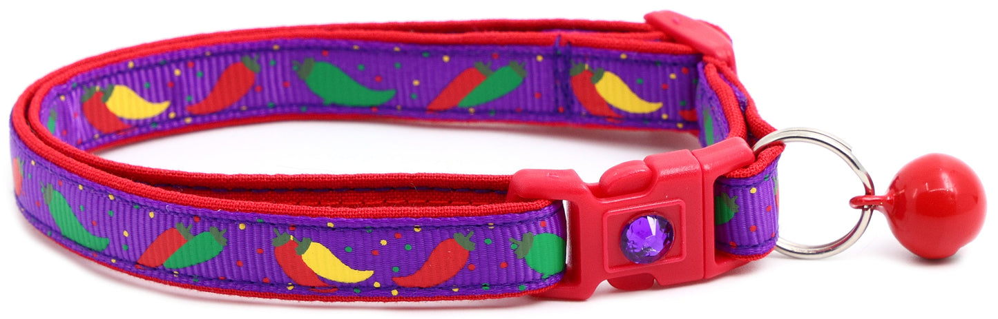 Spicy Peppers Breakaway Cat Collar-13