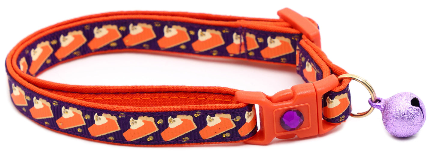 Pumpkin Pie Slices Breakaway Cat Collar-12