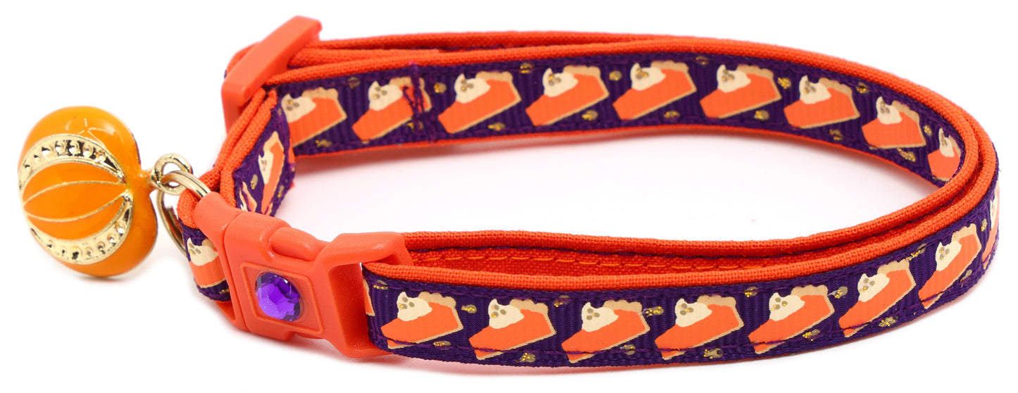 Pumpkin Pie Slices Breakaway Cat Collar-21