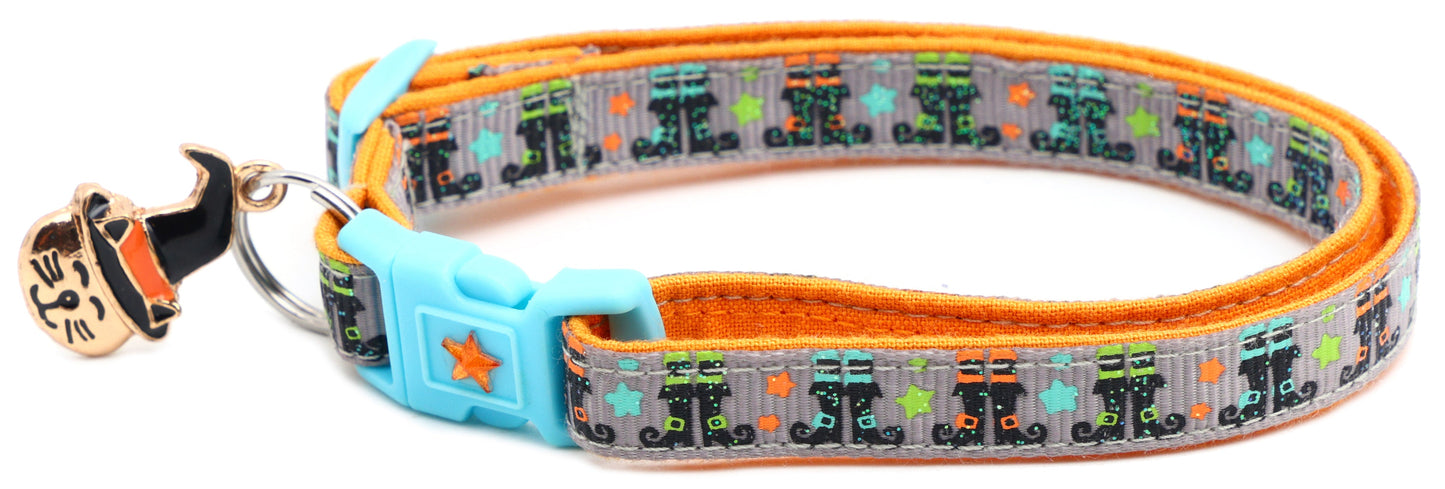 Witchy Boots Breakaway Cat Collar-11