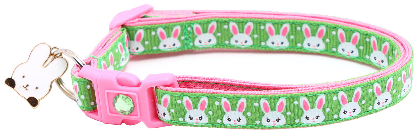 Bunny Faces Breakaway Cat Collar-22