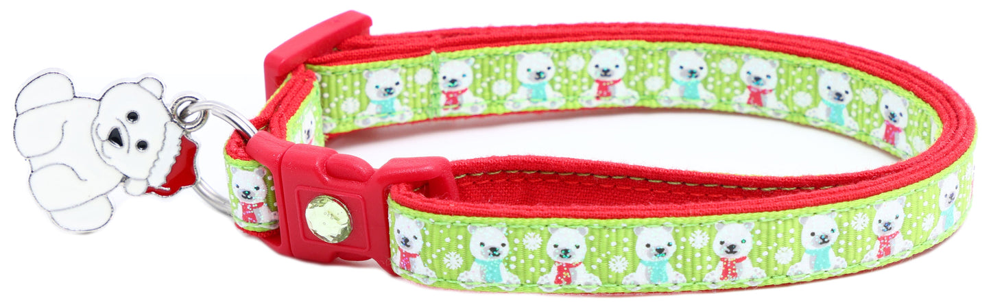Polar Bears Breakaway Cat Collar-2