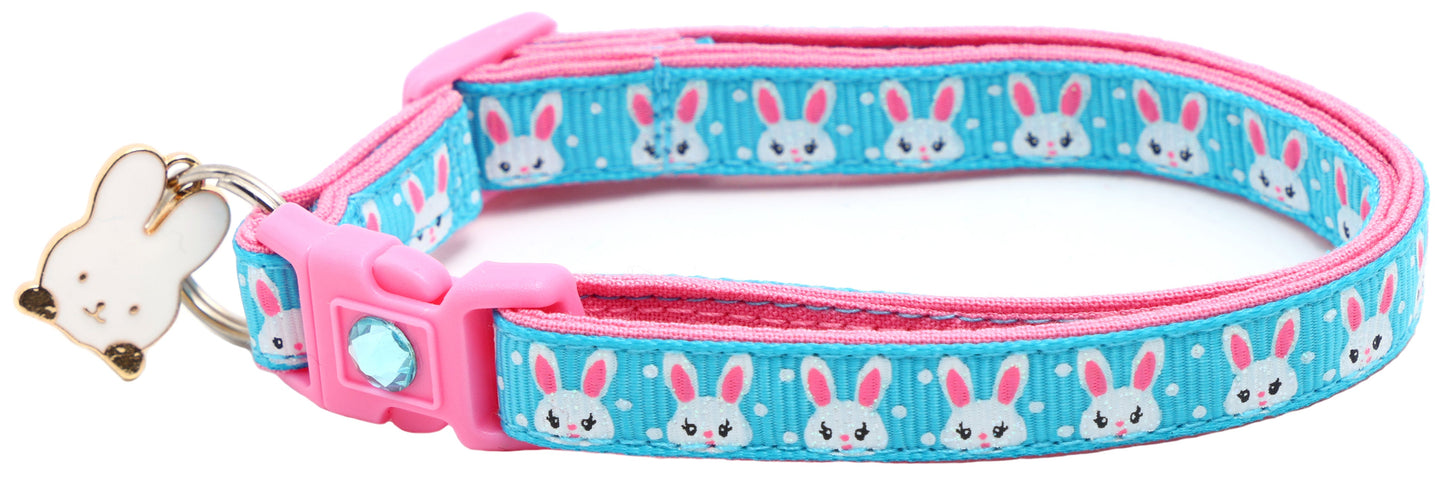 Bunny Faces Breakaway Cat Collar-21