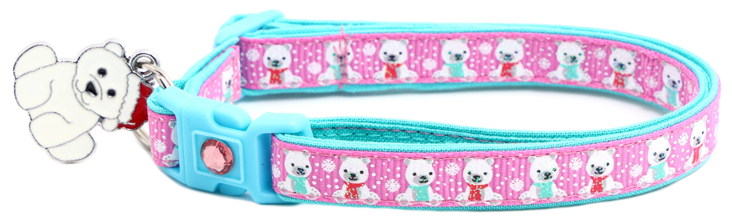 Polar Bears Breakaway Cat Collar-11