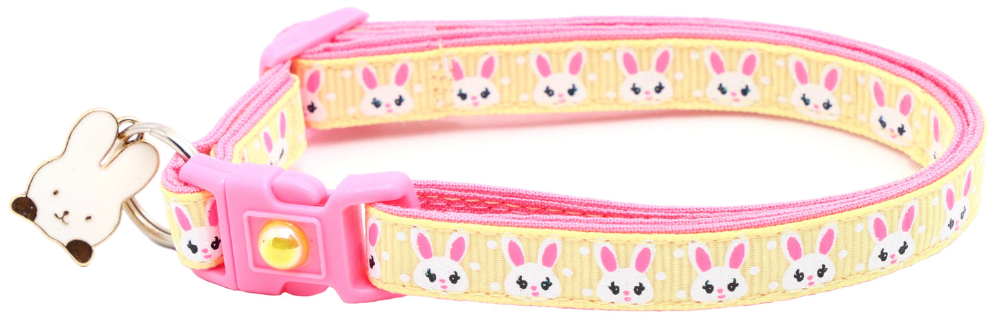 Bunny Faces Breakaway Cat Collar-20