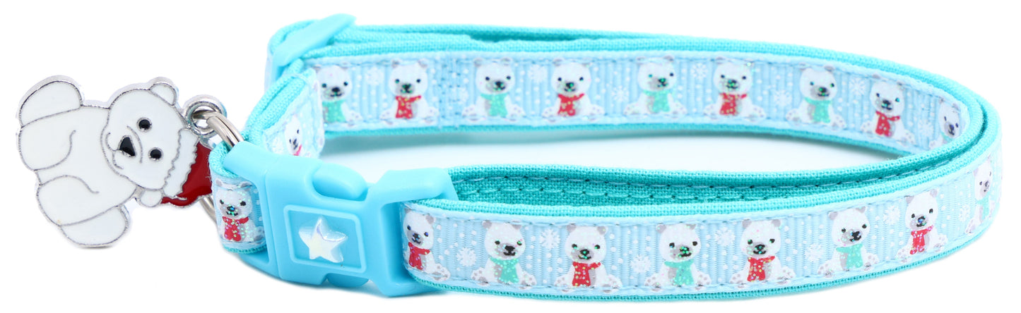 Polar Bears Breakaway Cat Collar-10