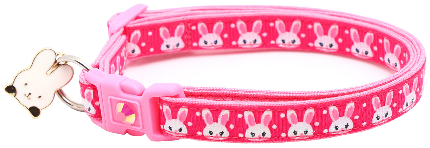 Bunny Faces Breakaway Cat Collar-19