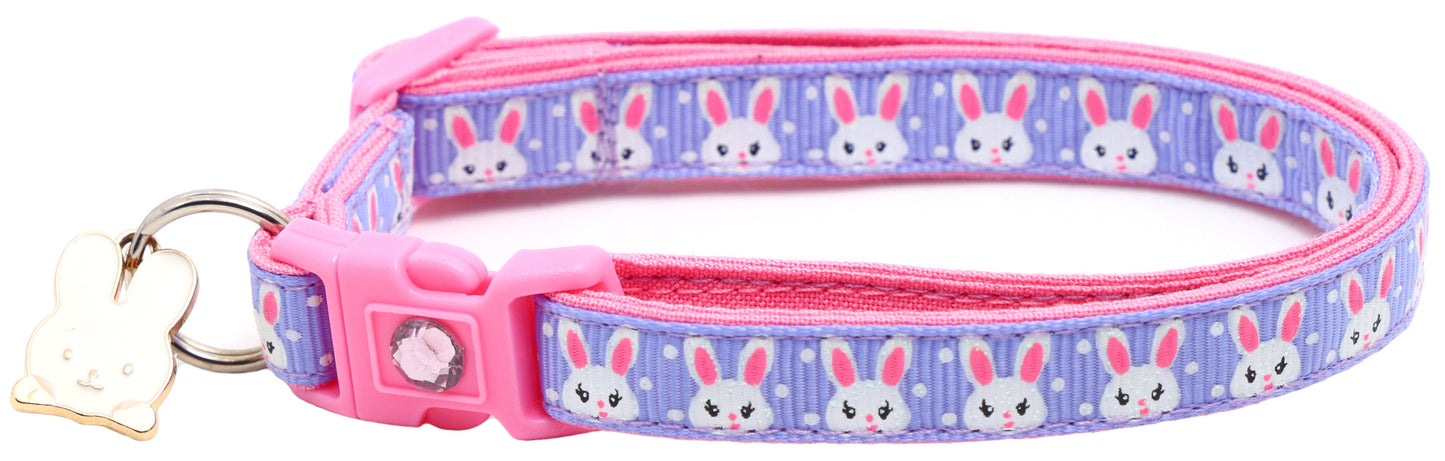 Bunny Faces Breakaway Cat Collar-2