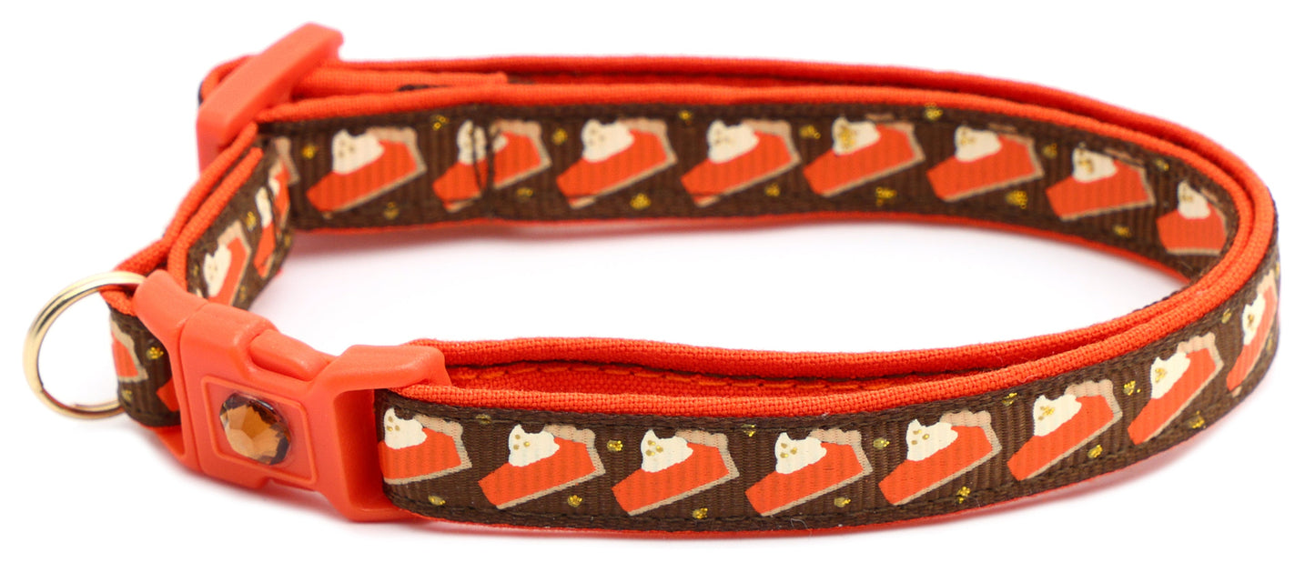 Pumpkin Pie Slices Breakaway Cat Collar-3