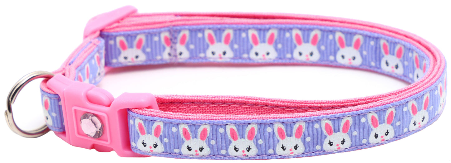Bunny Faces Breakaway Cat Collar-3