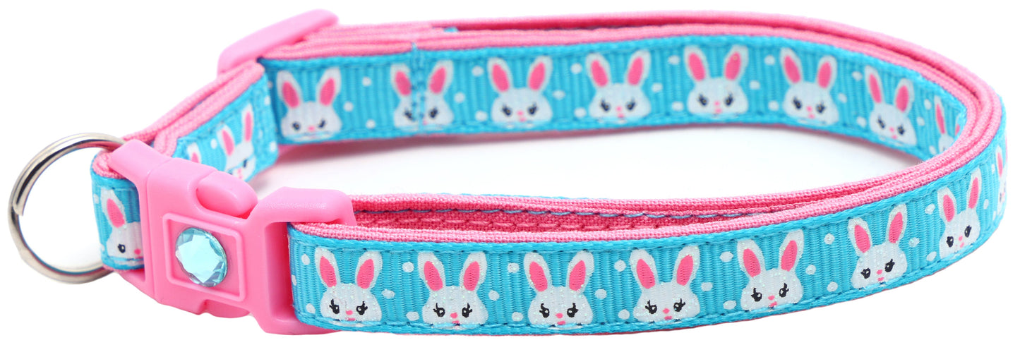 Bunny Faces Breakaway Cat Collar-39