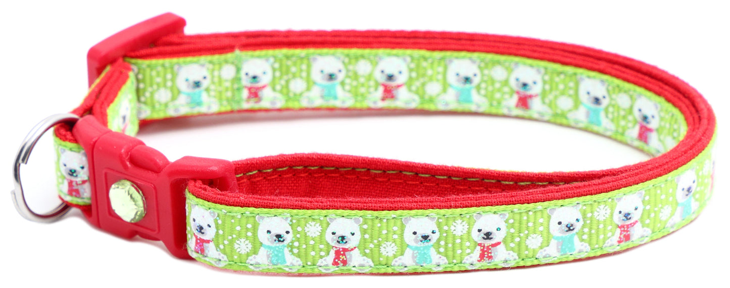 Polar Bears Breakaway Cat Collar-3