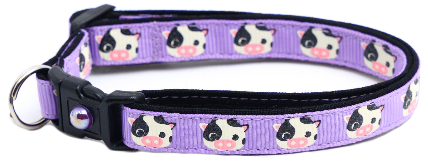 Cute Cows Breakaway Cat Collar-24