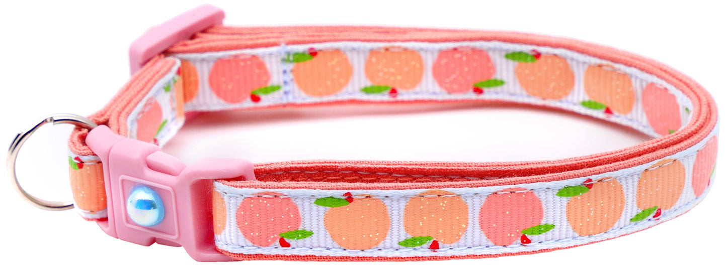 Peach Breakaway Cat Collar-30