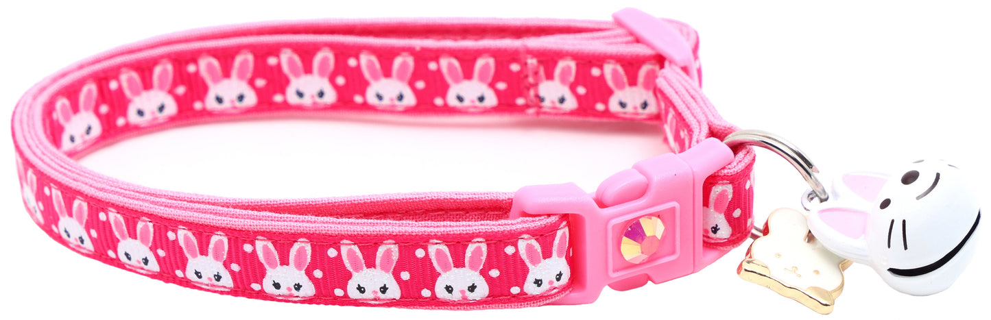 Bunny Faces Breakaway Cat Collar-28