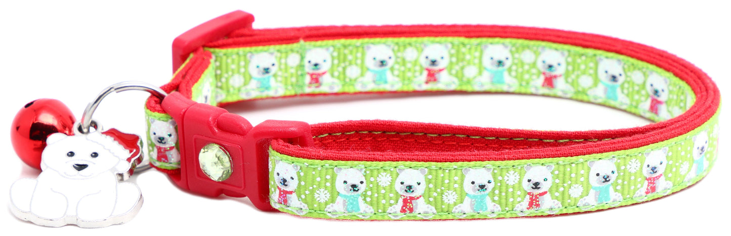 Polar Bears Breakaway Cat Collar-4