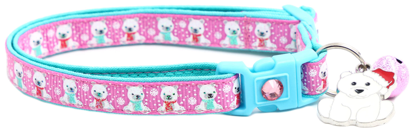 Polar Bears Breakaway Cat Collar-16