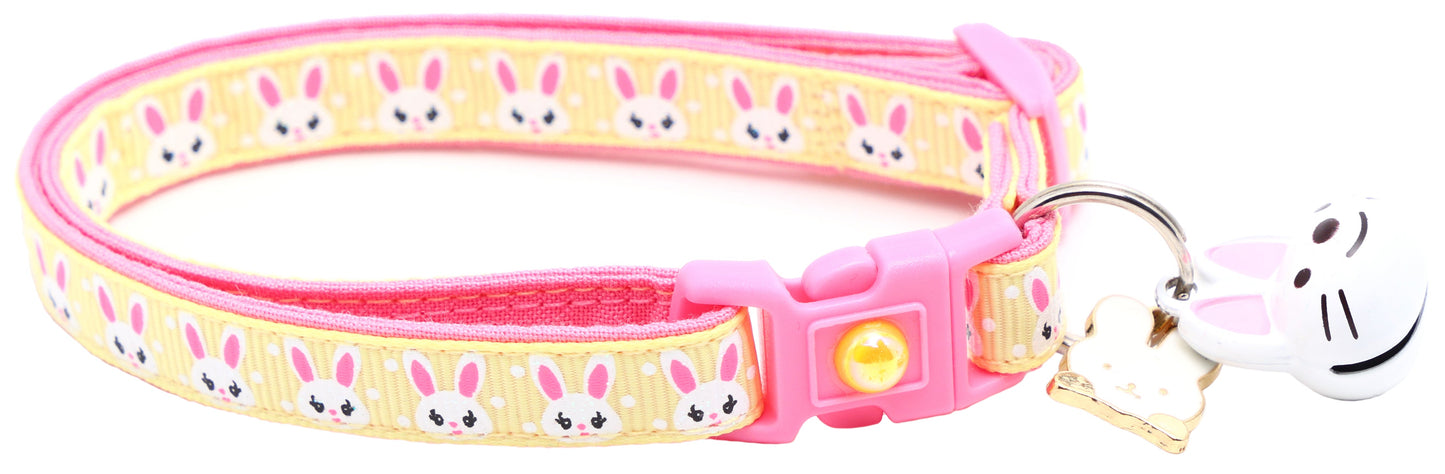 Bunny Faces Breakaway Cat Collar-29