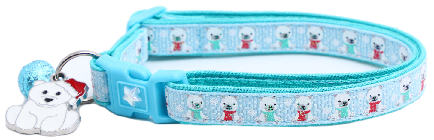 Polar Bears Breakaway Cat Collar-15