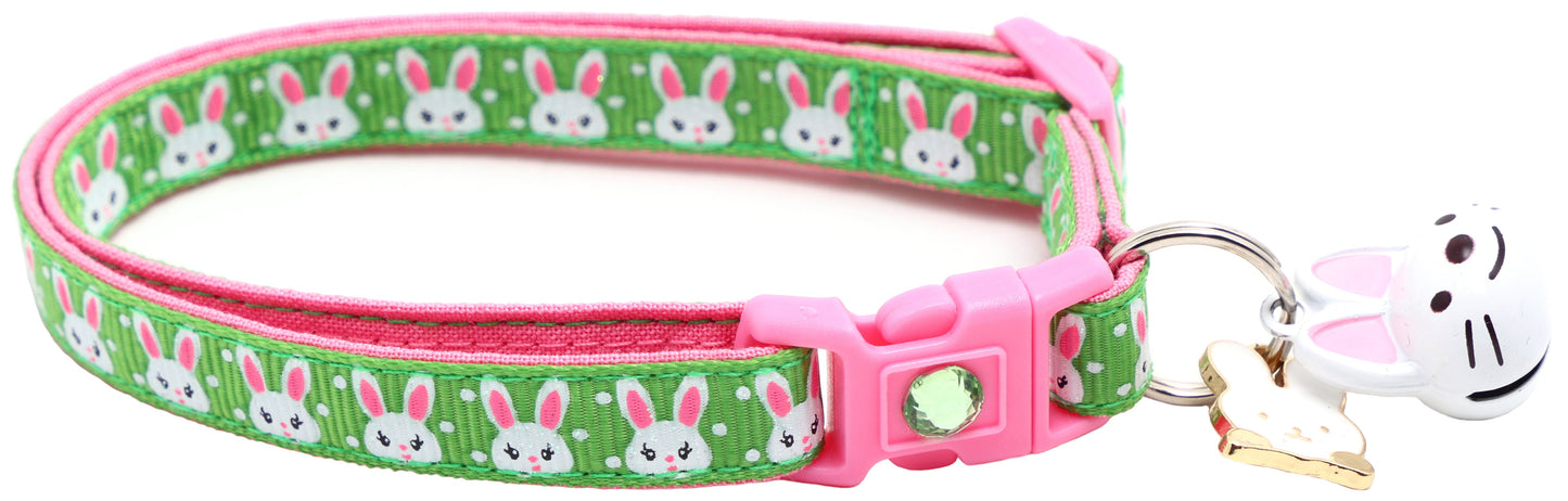 Bunny Faces Breakaway Cat Collar-31