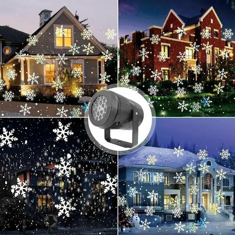 Christmas Snowflake Projector Light – Rotating LED-4