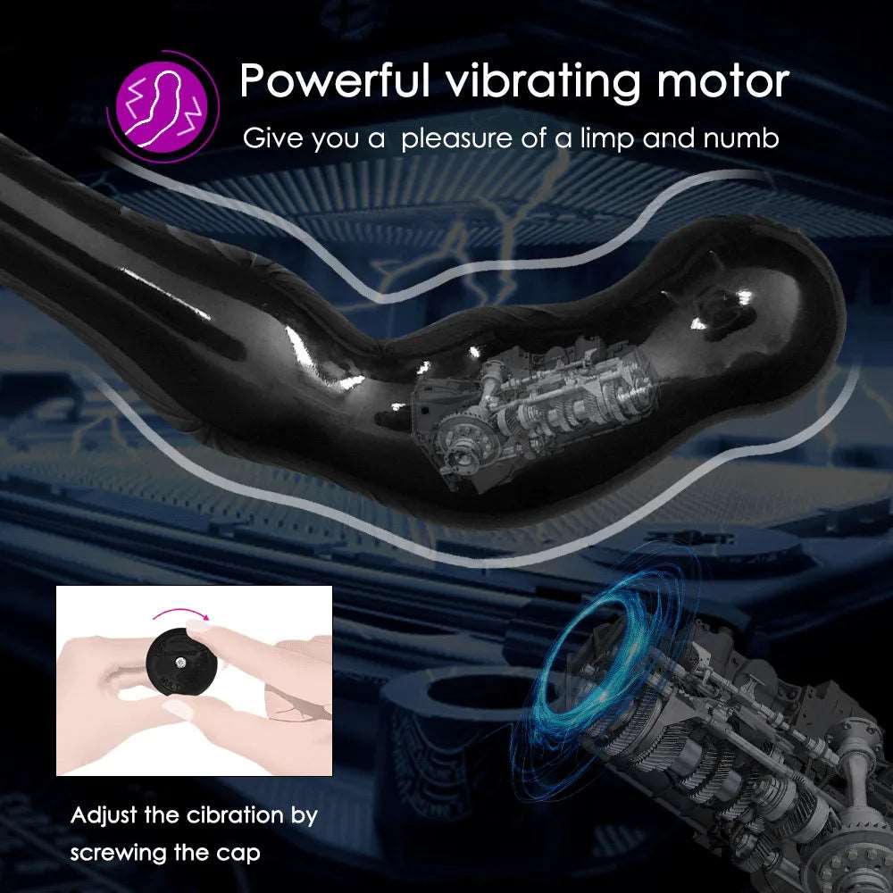 Premium Intense Curved Anal Vibrator-2