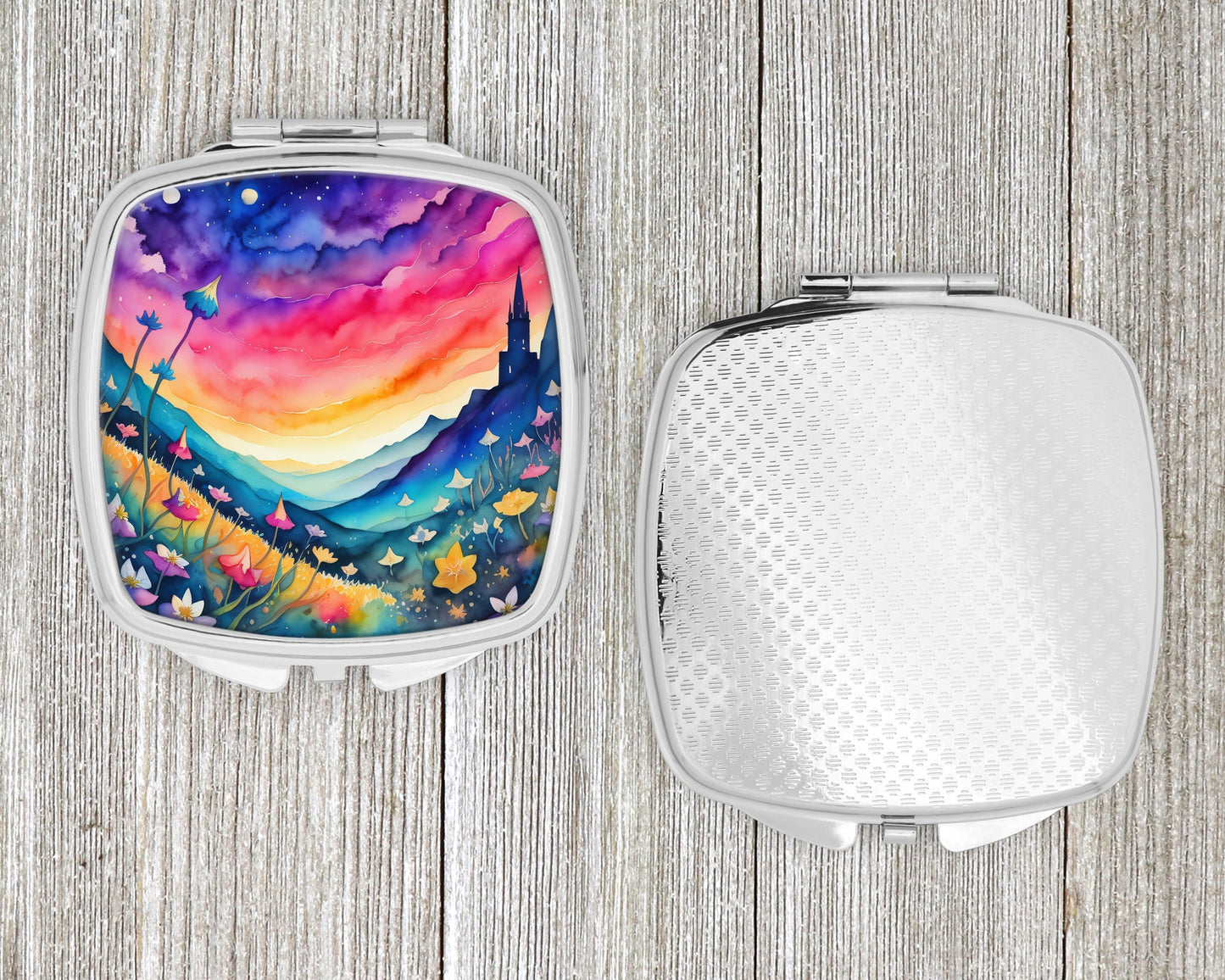 Colorful Campanula Compact Mirror-3
